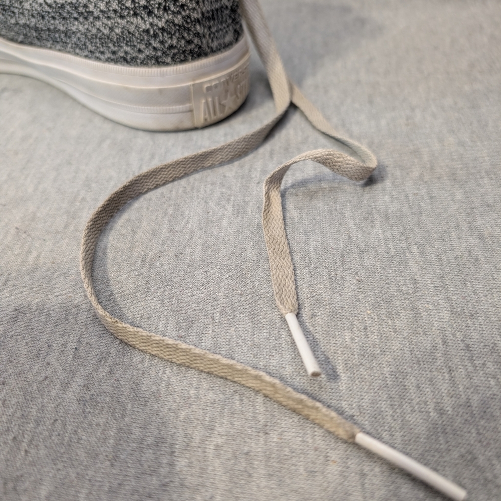 Converse Chuck Taylor Fly Knit High Top Sneakers M 8.5 W 10.5 Gray Brown - Picture 8 of 14